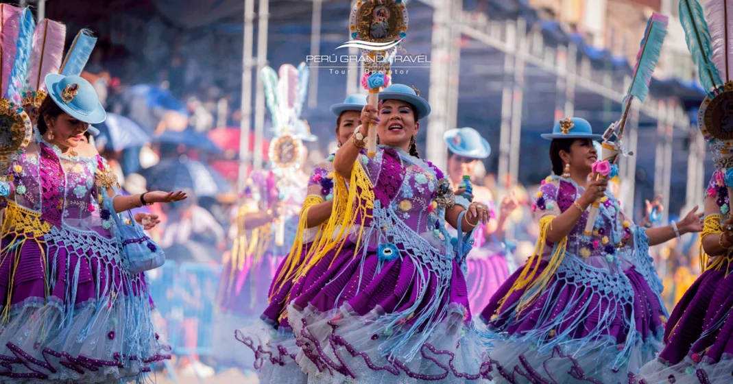 Carnaval em Puno, festivais no Peru, dançarinas em Puno, dançarinas no Peru, Festival da Candelária, festivais peruanos mais famosos do Perú