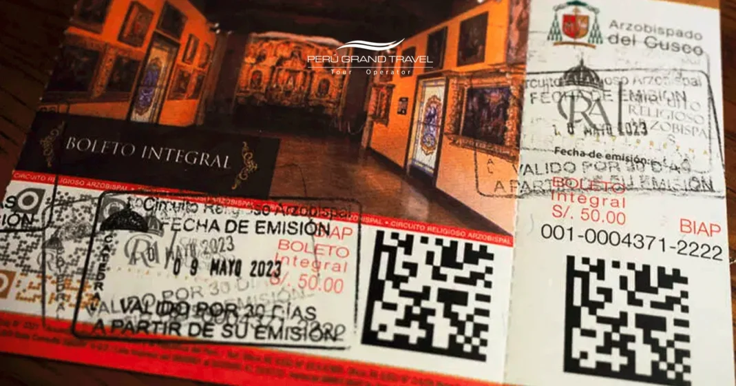 Entrada para visita religiosa em Cusco