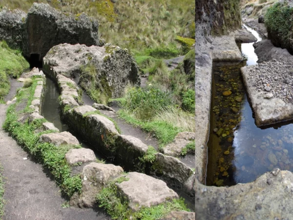 Local de engenharia hidráulica Inca-tipon