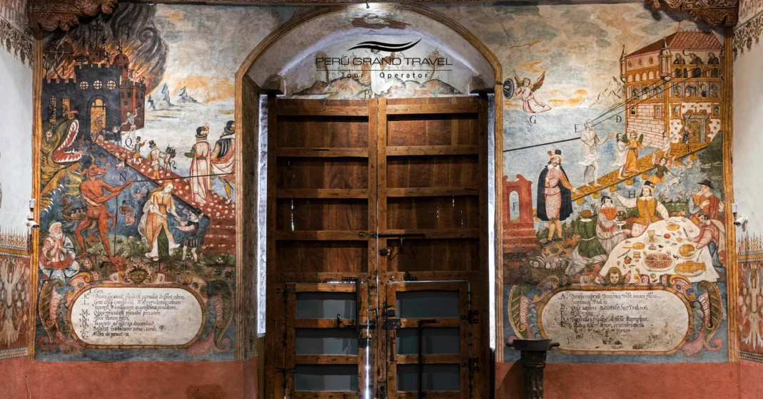 capela sistina da américa, igreja de andahuaylillas, murais barrocos, igrejas em cusco, templo de andahuaylillas, rota barroca de cusco