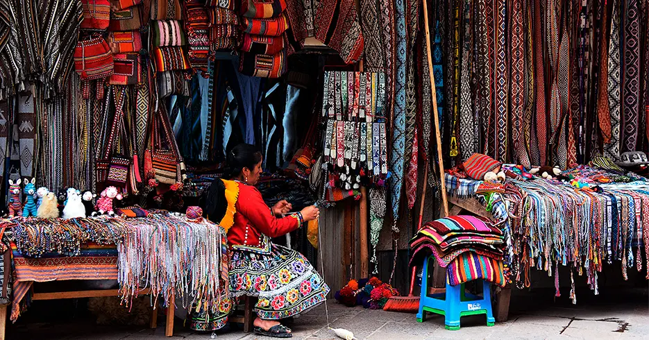 Lembranças do Peru - Tecidos peruanos
