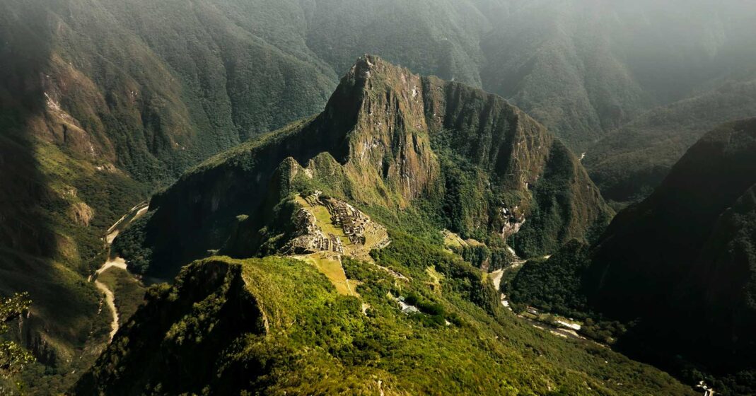 vista panorâmica da montanha Machu Picchu